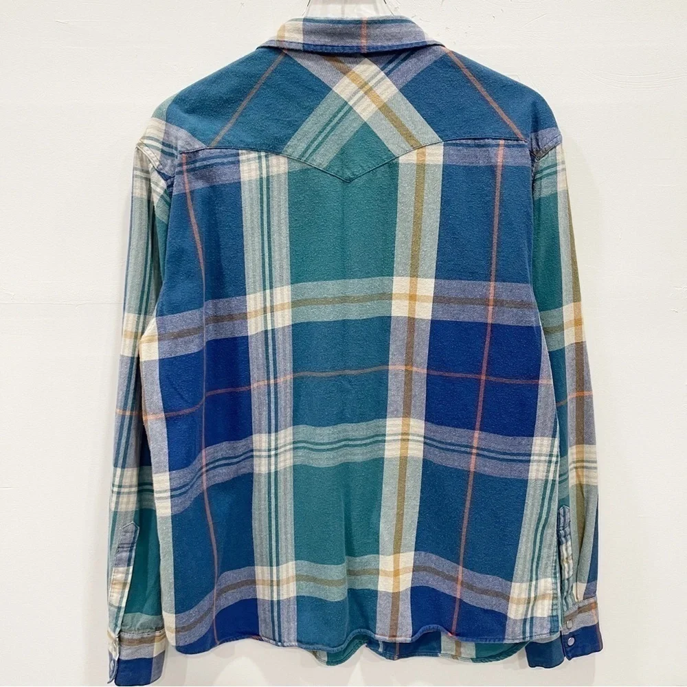 Levi’s Plaid Snap Front Long Sleeve Shirt Men’s XXL